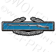 Combat Infantry Badge CIB Decal Sticker Military Patriot 6.25″ – 18″ WideVinyl