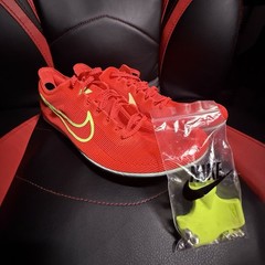 Nike Zoom Mamba V6 Track Spikes Running Shoes Red DR2733-601 w/ Spike Key