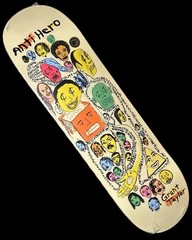 RARE Grant Taylor Expressions Anti Hero Skateboard Deck 8.5” Art Faces BRAND NEW