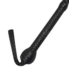 BULL WHIP 04 Feet long 16 Plaits Cow Hide Leather CUSTOM BULLWHIP BLACK