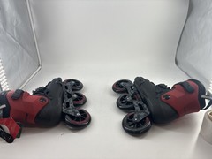 Rollerblade Twister 110 3WD Inline Skates Black Red 9-9.5 Used