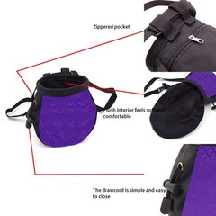 Climbing Chalk Bags,No Leak Rock Climbing Strawstring Bag Drawstring Magnesia…