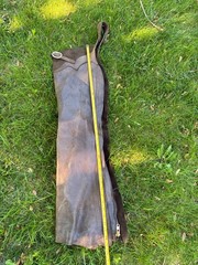 Vintage Adult Brown Leather Chaps Talon Zipper Western Wear Cowboy Weathered
