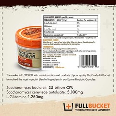 FullBucket Equine Probiotic Granules with Saccharomyces boulardii for Daily D…