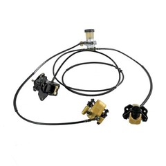 Go Kart Front End Kit Hydraulic Disc Brake Assembly 4 Stud Hub Spindles ATV Quad