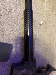AIRSOFT Lot Two Guns One Aeg Calico Jack Modded, And One Gas Rifle Knights Arm.