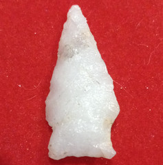 Stone Medieval Arrowhead Point, White – Bow Hunting Archery Arrowhead