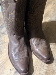 Old West LF1534 Brown Leather Western Equestrian Boots Size 7.5
