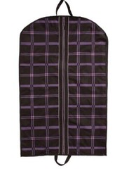 Chestnut Bay Gusset Garment Bag – Black Plaid