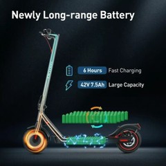 S9 8.5» Pneumatic Tire Electric Scooter Foldable 18mph Max Speed Adult Scooter