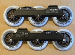 Powerslide Nova Aluminum Frames Trinity Mount & 110mm Undercover Raw Wheels