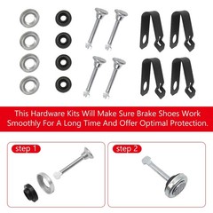 Brake Shoes Kit Front & Rear for Honda Fourtrax 300 4×4 1988-2000 TRX300 TRX3…