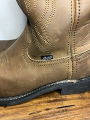 Justin Western Boots Brown Leather Upper JB1100 US 11D Men Equestrian Style
