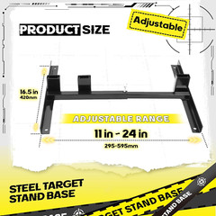 1X H Shape Adjustable Target Stand Base For Paper Shooting Cardboard Silhouette