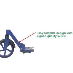 Large 9 inch Wheel Kick/Push Scooter for Adults Teens Easy Folding w/ Suspension