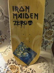 Iron Maiden Zero Powerslave Skateboard Deck 8.25 RARE New In Plastic