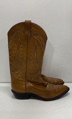 Tony Lama Tan Leather Western Cowboy Boots Style DVM2702 Men’s Size 9 D