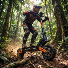 Electric Scooter for Adults 2000W Peak 48V 35Miles 11» Off-road E-Scooter 35MPH