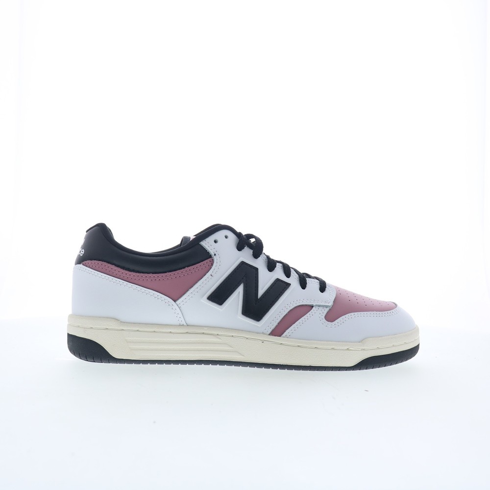 New Balance 480 BB480LTE Mens White Leather Lifestyle Sneakers Shoes