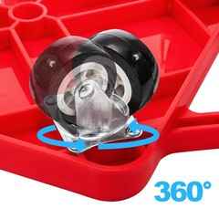 Avla 4 Pack Sports Scooter Board Handles Plastic Casters Floor Scooters For