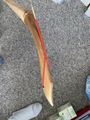 Traditional Mongolian Horse Wood Bow – 53″ Handmade Recurve Bow Black