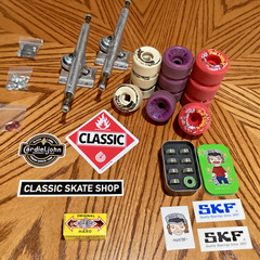Lot Of Skateboard Parts Trucks Wheels Independent Spitfire OJs Dogtown K-9 SKF