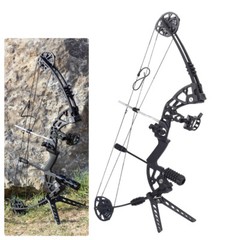 30-60lbs Compound Bow Arrows Kit Right Hand Archery Hunting for Target Shooting