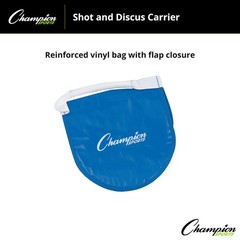 Champion Sports Blue Shot Discus Carrier Bag Heavy Duty Vinyl Handle