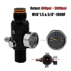 HPA High Pressure 4500PSI Compressed Air Tank Regulator Valve Output Pressure