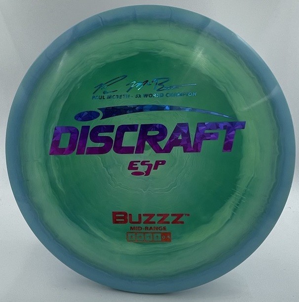 Discraft ESP Buzzz Paul McBeth 5x SWIRLY 177+g SHATTER BERRY FOIL