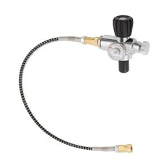 High Pressure PCP Paintball Fill Station Air Tank Valve Regulator + Hose 4500PSI