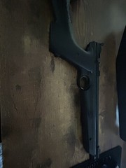 Crosman P1322 22 Cal Air Pistol – Black w/Custom Shoulder Stock for model 1399