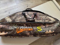 G5 Quest Rogue, RH, 26-30.5in DL, 40-70lbs, Mossy Oak, with release, Bag, arrows