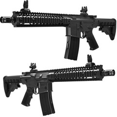 Crosman R1 Full Auto .177 Cal Air Rifle CO2 BB Gun + Red Dot Sight, BBs & 10 CO2