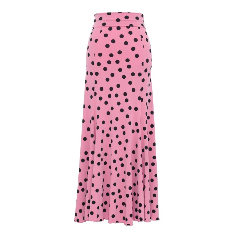FF-2501 Spain-Made High-Waist Skirt / Smoky Pink (Mail shipping for 1 item only)
