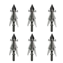 Broadheads Archery Mechanical Broadheads 100 Grain Expandable Blades, Hybrid 4 B