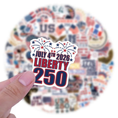 112 PCS United States 250th Anniversary Stickers, 1.97-3.15 inches,