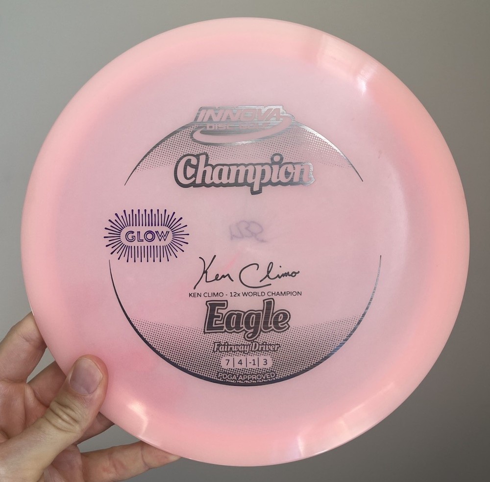 Innova Color Glow Champion Eagle X 173-175g Pink w/Purple Foil Orange Glow