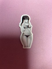 black and white waifu lewd stickers #4