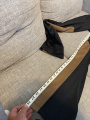 chestnut bay flared riding breeches black and tan brown small full seat