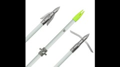 36″ Bowfishing Arrows 6/12PCS – Fiberglass Fishing Arrows with Broadhead for Sli