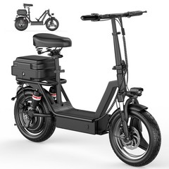 Upgraded Electric Scooter for Adults Scooter with Seat E-scooter with Suspension