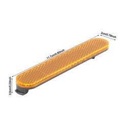 Orange 11.7x2x0.6cm ABS Cover for Xiaomi 4 Ultra Scooter with Side Reflectors