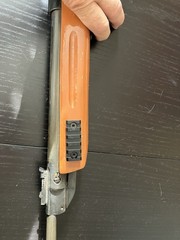 Chinese B2 pellet rifle. Break-barrel single shot. Missing front barrel sight.