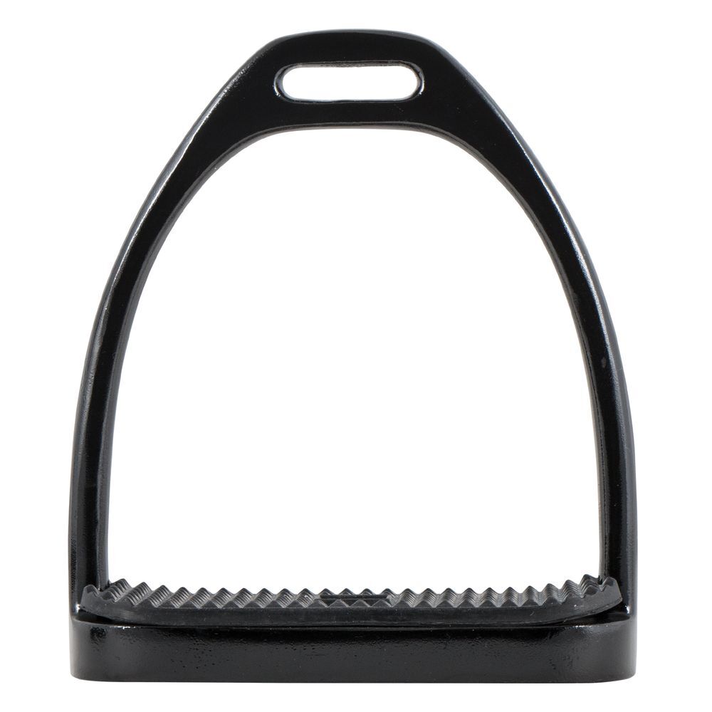 Schneiders Black Powder Coated Stirrup Irons | Color Gloss Black | Various Sizes