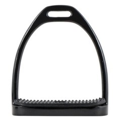 Schneiders Black Powder Coated Stirrup Irons | Color Gloss Black | Various Sizes