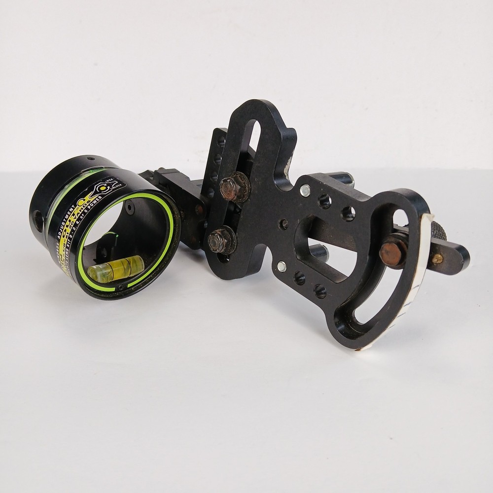 HHA Sports Single Pin Adjustable Bow Sight Black Archery Hunting