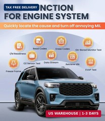 OBD2 Scanner with ABS SRS Transmission, Reset Fault Lights | Check Engine Code R