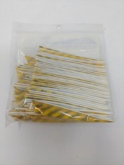 100 Pack Gateway Feathers 4″ Right Wing: Shield Faux Barred Yellow 400RSBYL-100