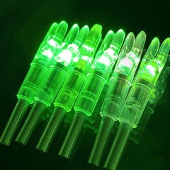 12-Pack or 6-Pack S Lighted Nocks for Arrows .244/6.2mm Lighted Arrow Nocks f…